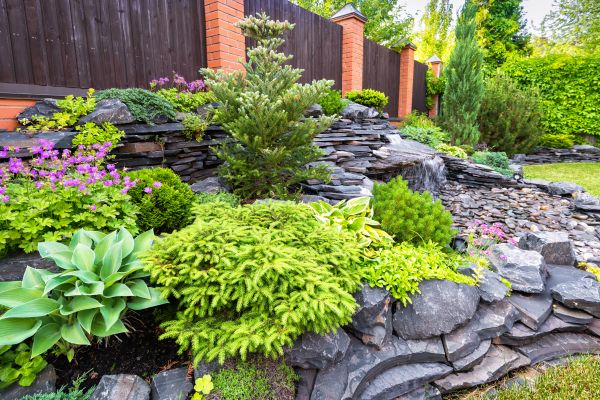 Stone Garden Installation in North Myrtle Beach