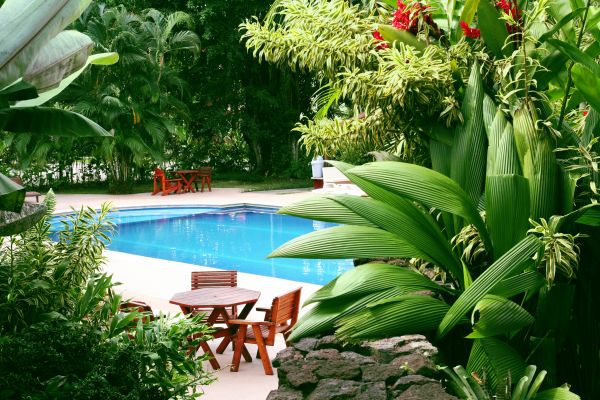 Pool Area Landscaping in North Myrtle Beach