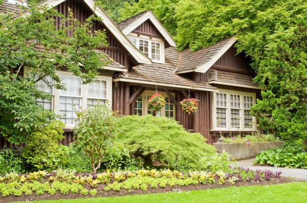 Log Home Landscaping in North Myrtle Beach
